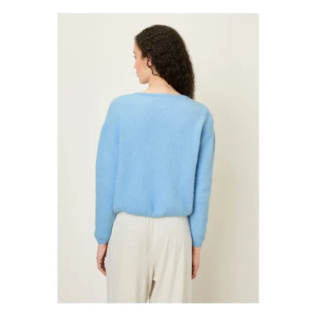 Gilet Vitow Alpaga et Laine | Bleu ciel