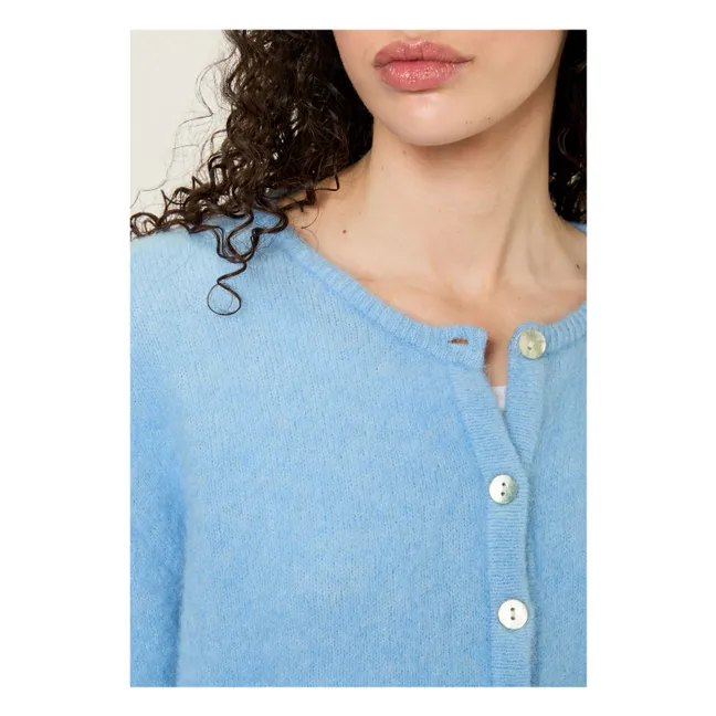 Gilet Vitow Alpaga et Laine | Bleu ciel
