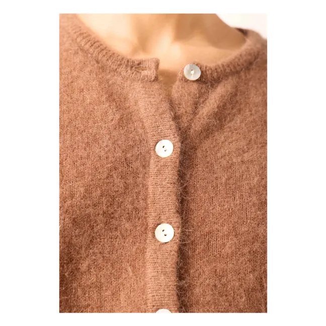 Chaleco Vitow de alpaca y lana | Chocolate