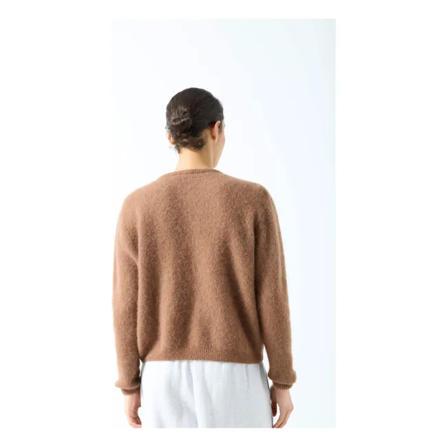 Chaleco Vitow de alpaca y lana | Chocolate