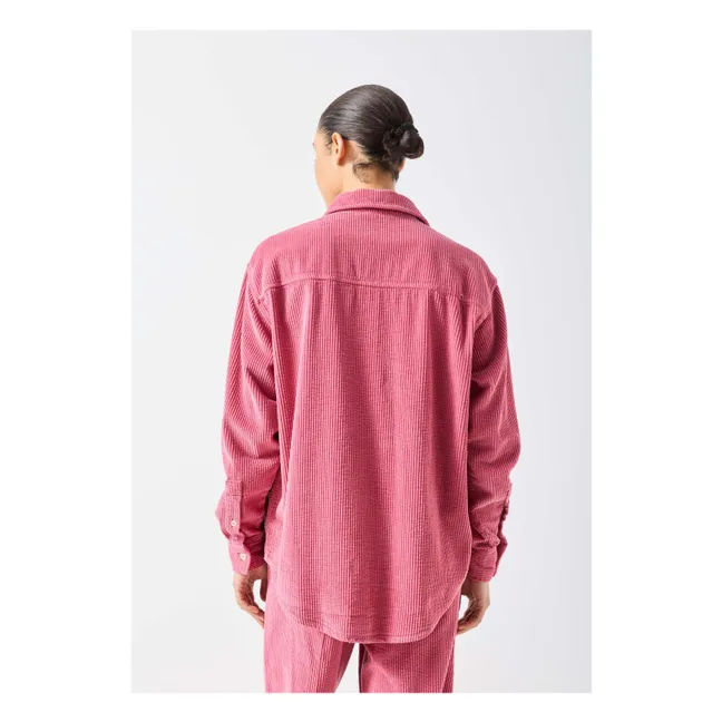 Sur-Chemise Velours Côtelé Padow | Bois de rose