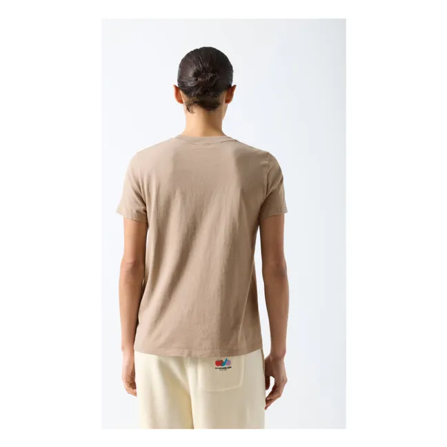 Camiseta de algodón Ykobow | Beige