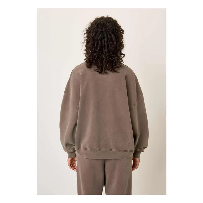 Sweat Plizzy Coton | Marron