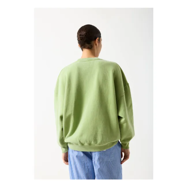 Sweat Plizzy Coton | Vert pâle