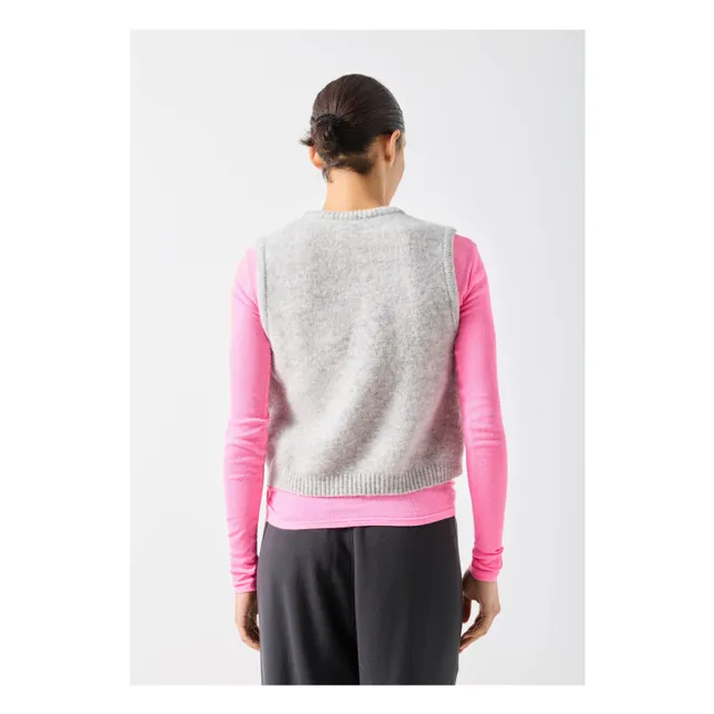 Jersey sin mangas de lana Vitow | Gris Claro