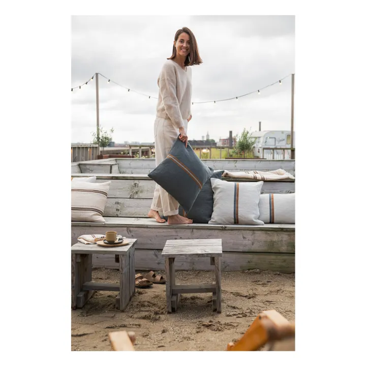 Atlas cushion cover | Charcoal grey- Product image n°5