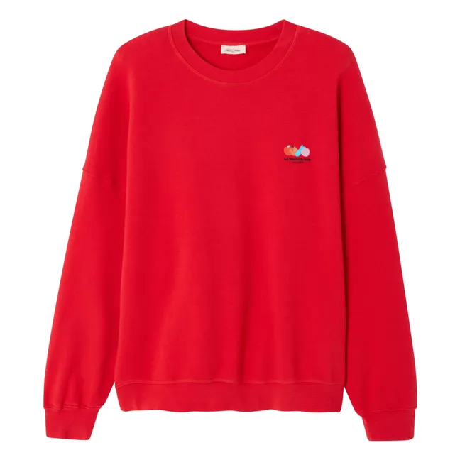 Sudadera de algodón Atubay | Rojo Tomate