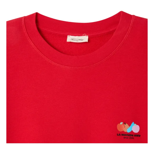 Sudadera de algodón Atubay | Rojo Tomate