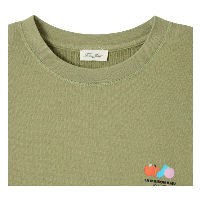 Sudadera de algodón Atubay | Verde Kaki