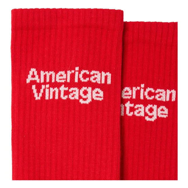 Chaussettes Clypsun Coton | Rouge