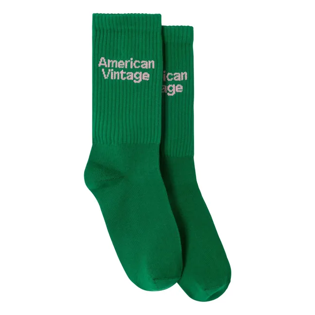 Calcetines de algodón Clypsun | Verde
