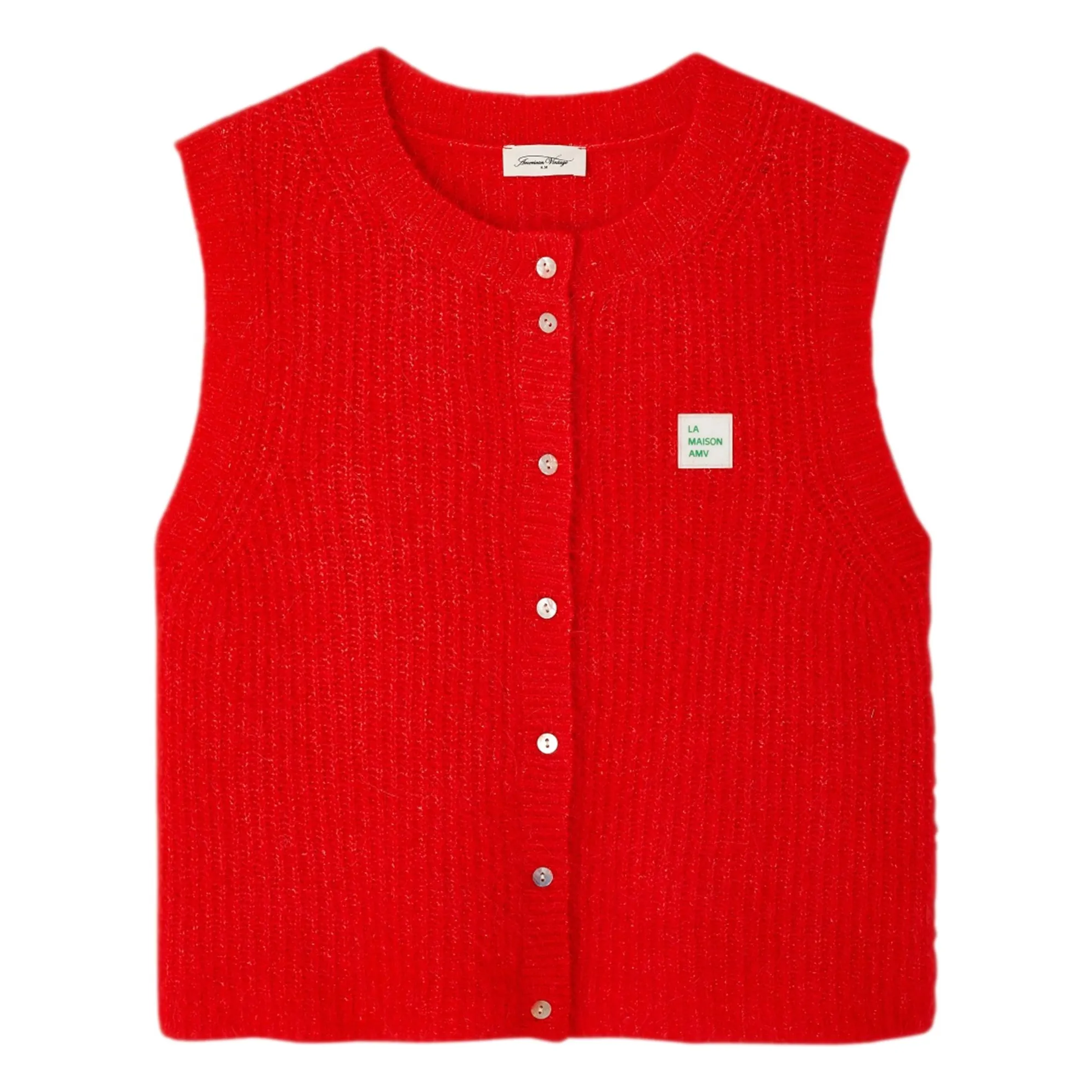 American Vintage Red East Laine Cardigan