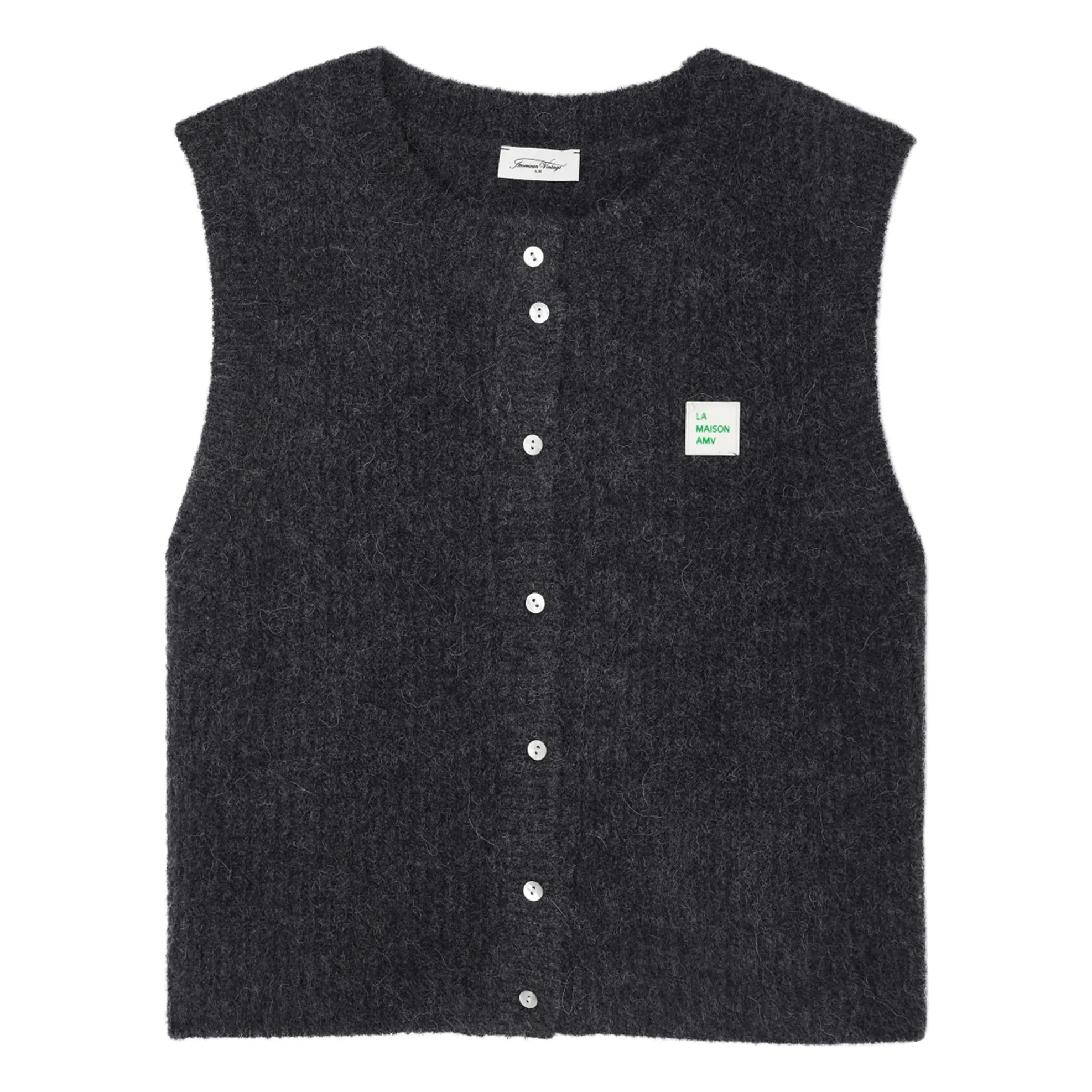 American Vintage Charcoal Grey East Laine Cardigan