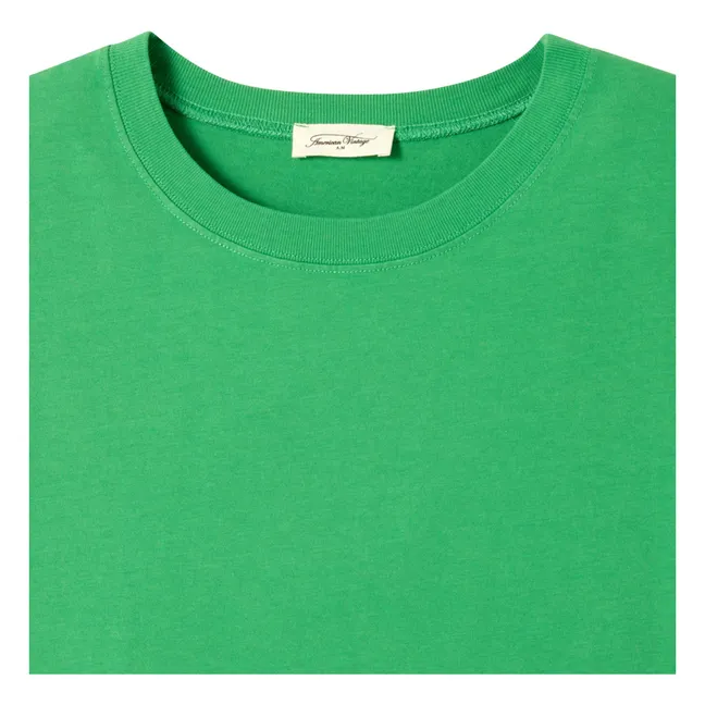 T-shirt Fizvalley Coton | vert palmier