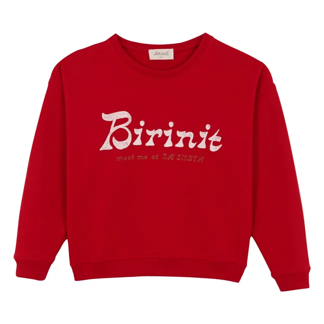 Sweat Chili Birinit Coton Bio | Rouge