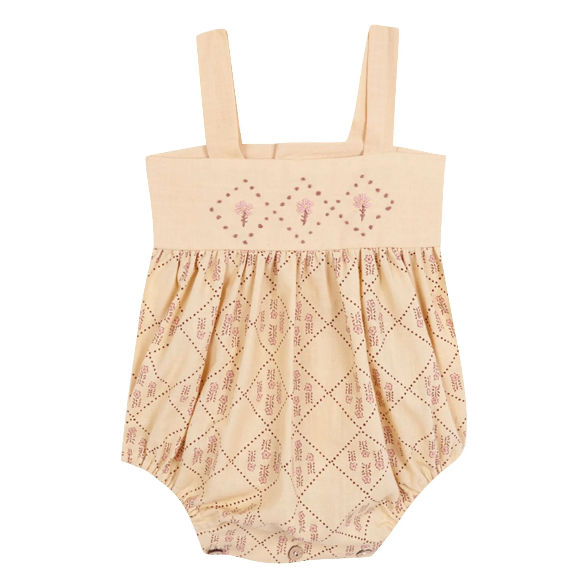Birinit Honey Castelflorite Embroidered Romper