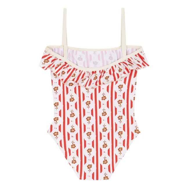 Valonga Baby Swimsuit Flowers | Red