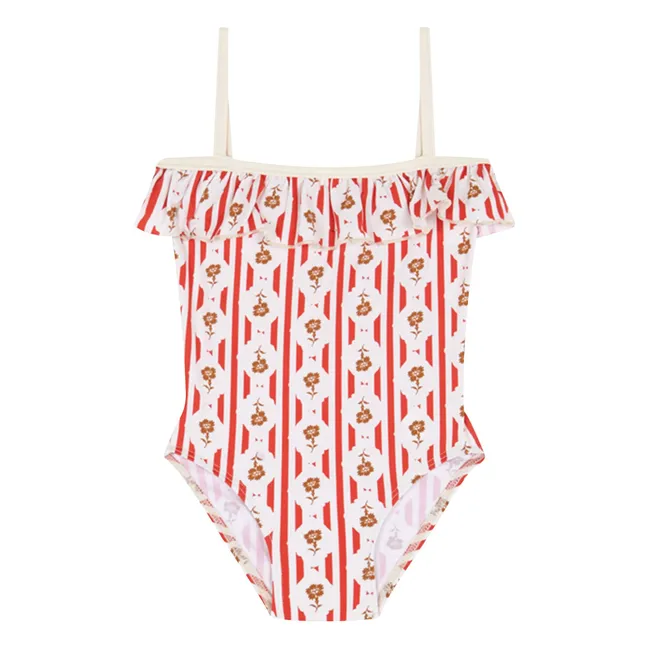 Valonga Baby Swimsuit Flowers | Red