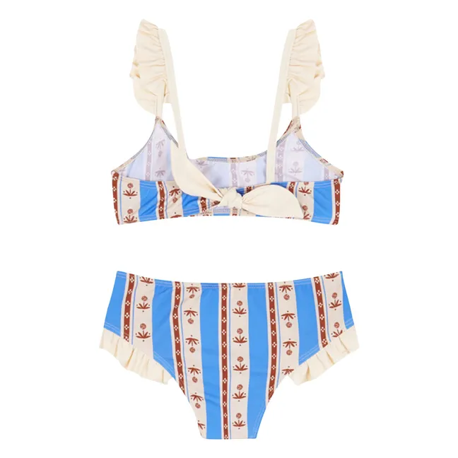 Sena 2-piece striped jersey | Azure blue