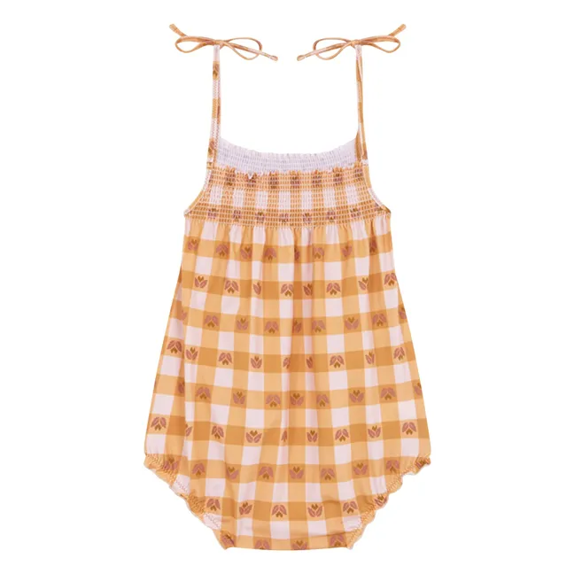 Peñalba Carreaux Baby Swimsuit | Ochre