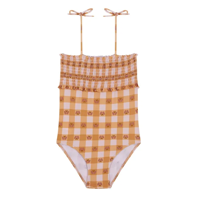 Peñalba Carreaux Swimsuit | Ochre