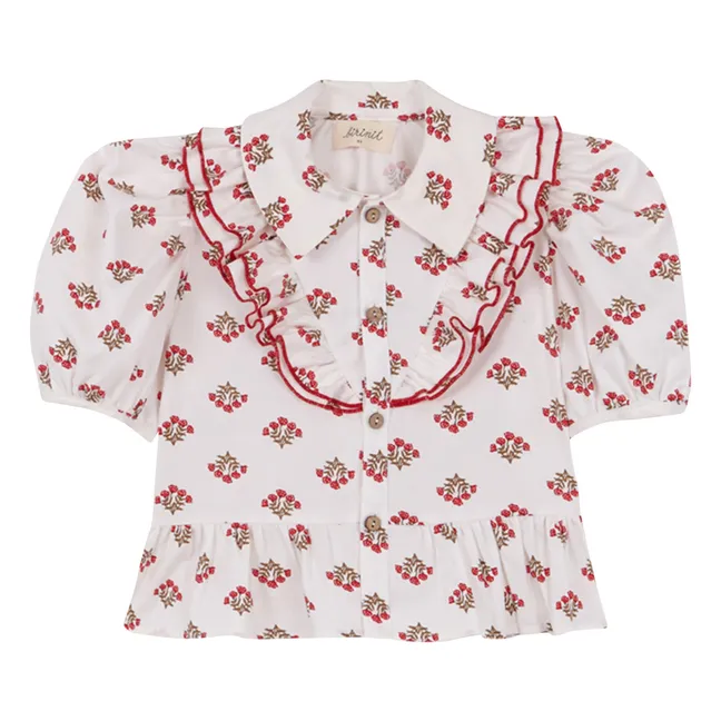 Monzón organic cotton ruffled shirt | White