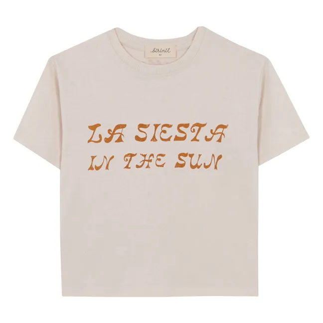 La Siesta organic cotton T-shirt | Ivory