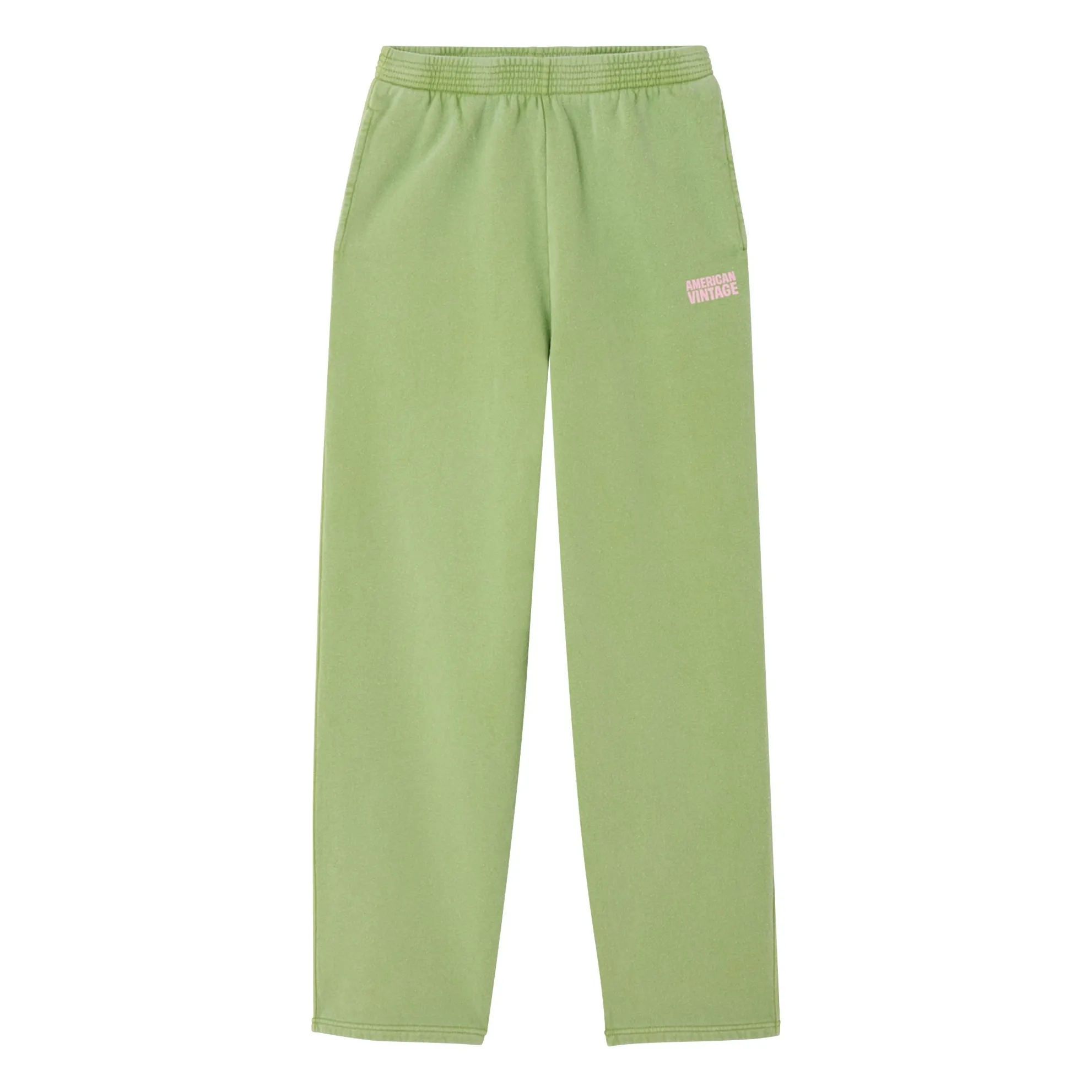American Vintage Pale Green Plizzy Cotton Jogger