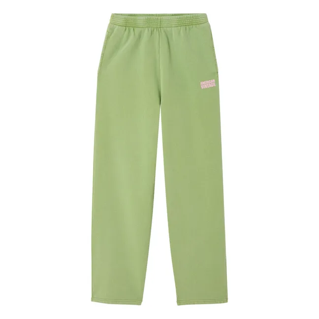 Plizzy Cotton Jogger | Pale green