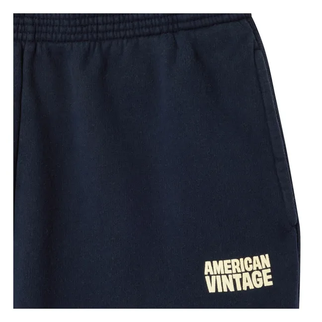 Plizzy Cotton Jogger | Navy blue