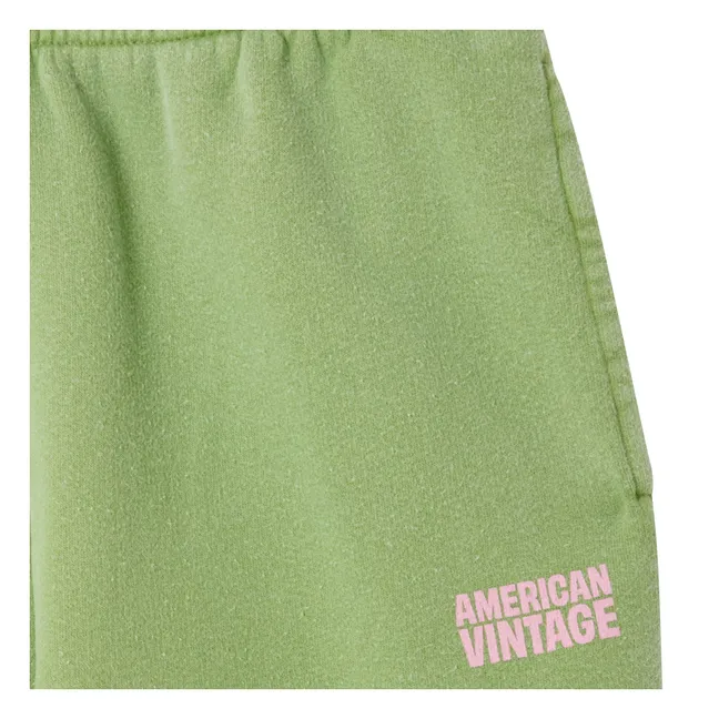 Plizzy Cotton Jogger | Pale green