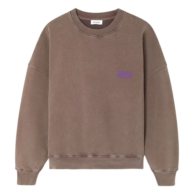 Sweat Plizzy Coton | Marron