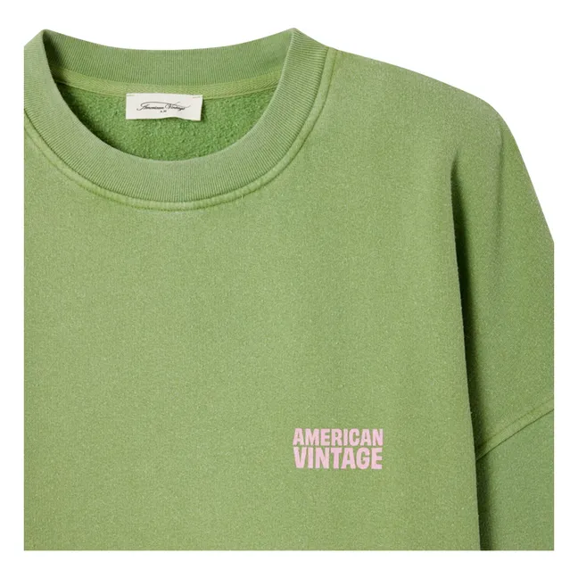 Sweat Plizzy Coton | Vert pâle