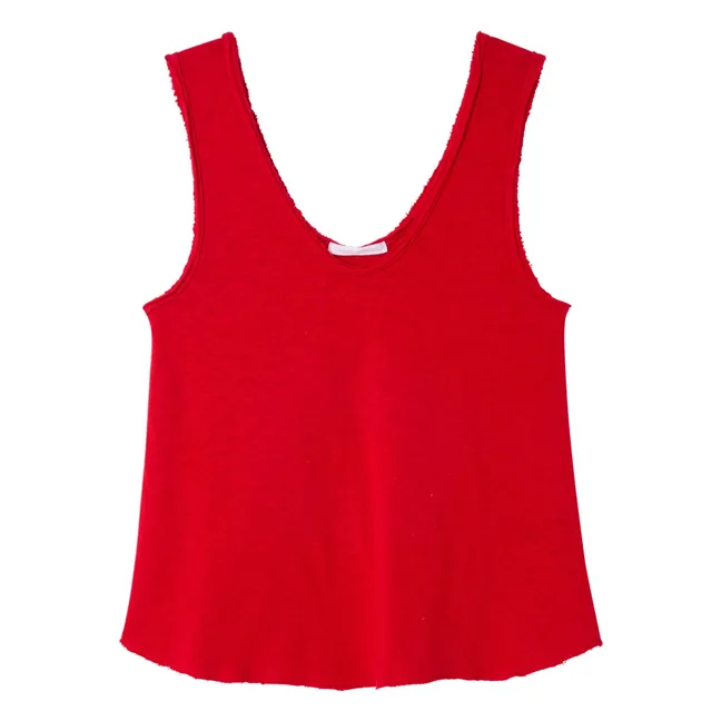 Sonoma Cotton tank top | Tomato red