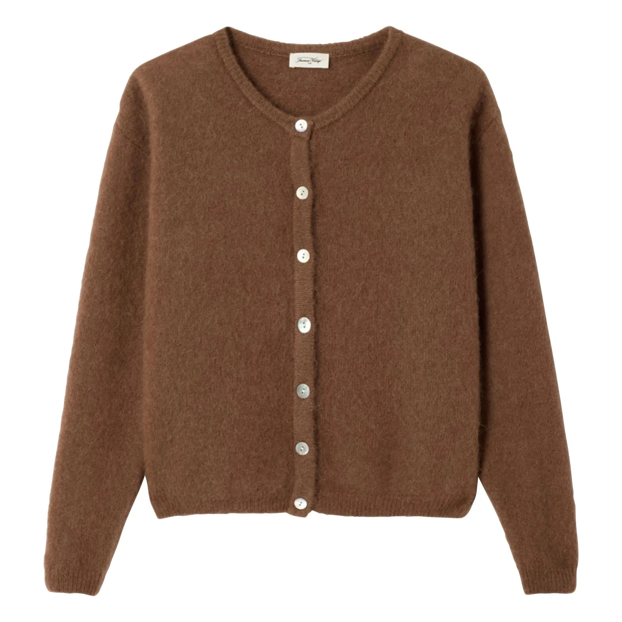 American Vintage Chocolate Vitow Alpaca And Wool Vest