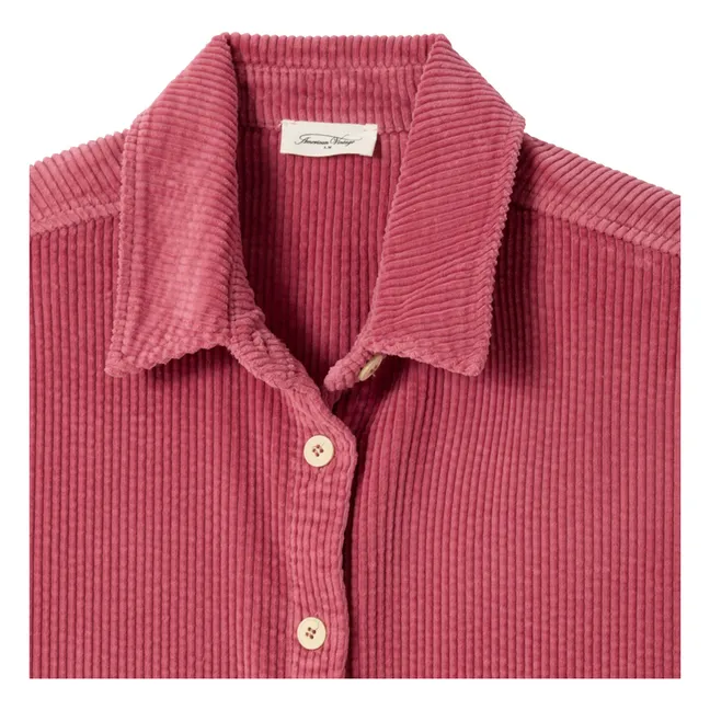 Sur-Chemise Velours Côtelé Padow | Bois de rose