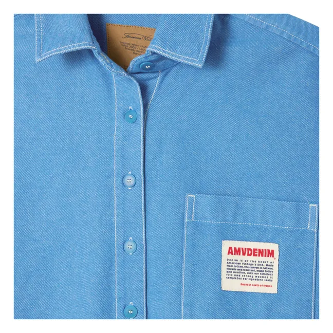 Pusway Cotton Sleeveless Jacket | Blue