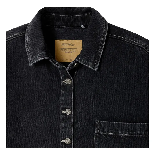Chaqueta sin mangas de algodón Yopday-B | Negro
