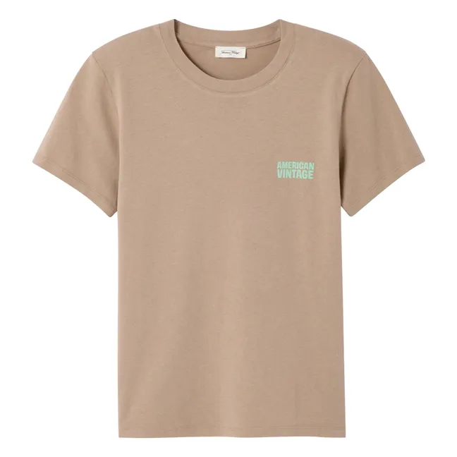 Camiseta de algodón Ykobow | Beige