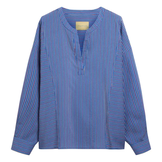 Prickly Stripes Blouse | Blue