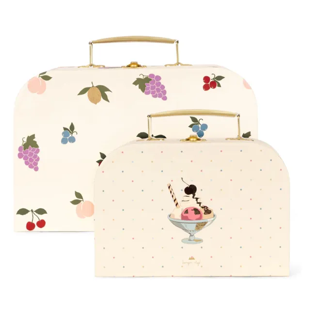 Petites valises de rangement Fruity | Beige