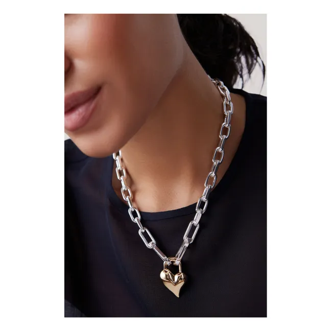 Padlock Heart necklace