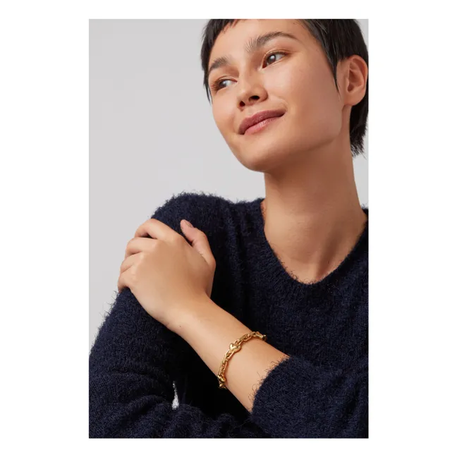 Art Heart Chain Bracelet | Gold