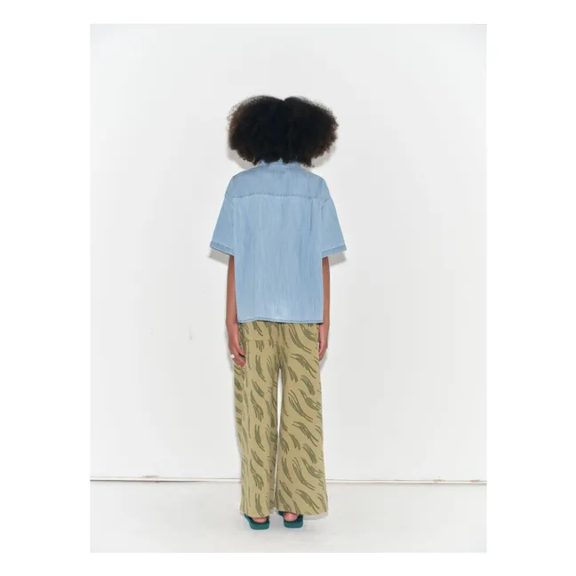 Chemise Denim Large Coton Bio | Bleu Clair