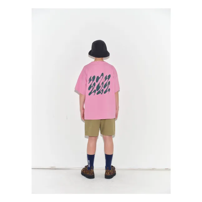 Oversize organic cotton T-shirt | Pink