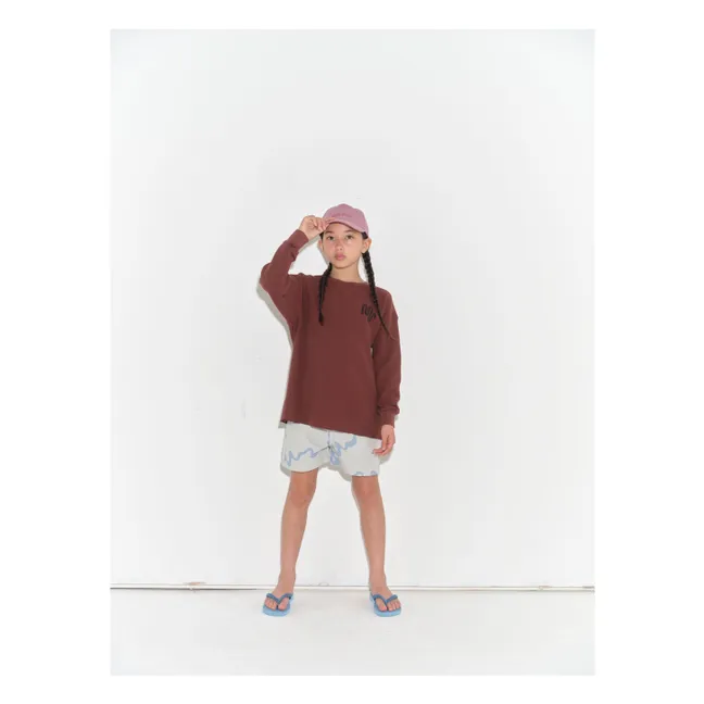 T-shirt Waffle Logo Coton Bio | Chocolat