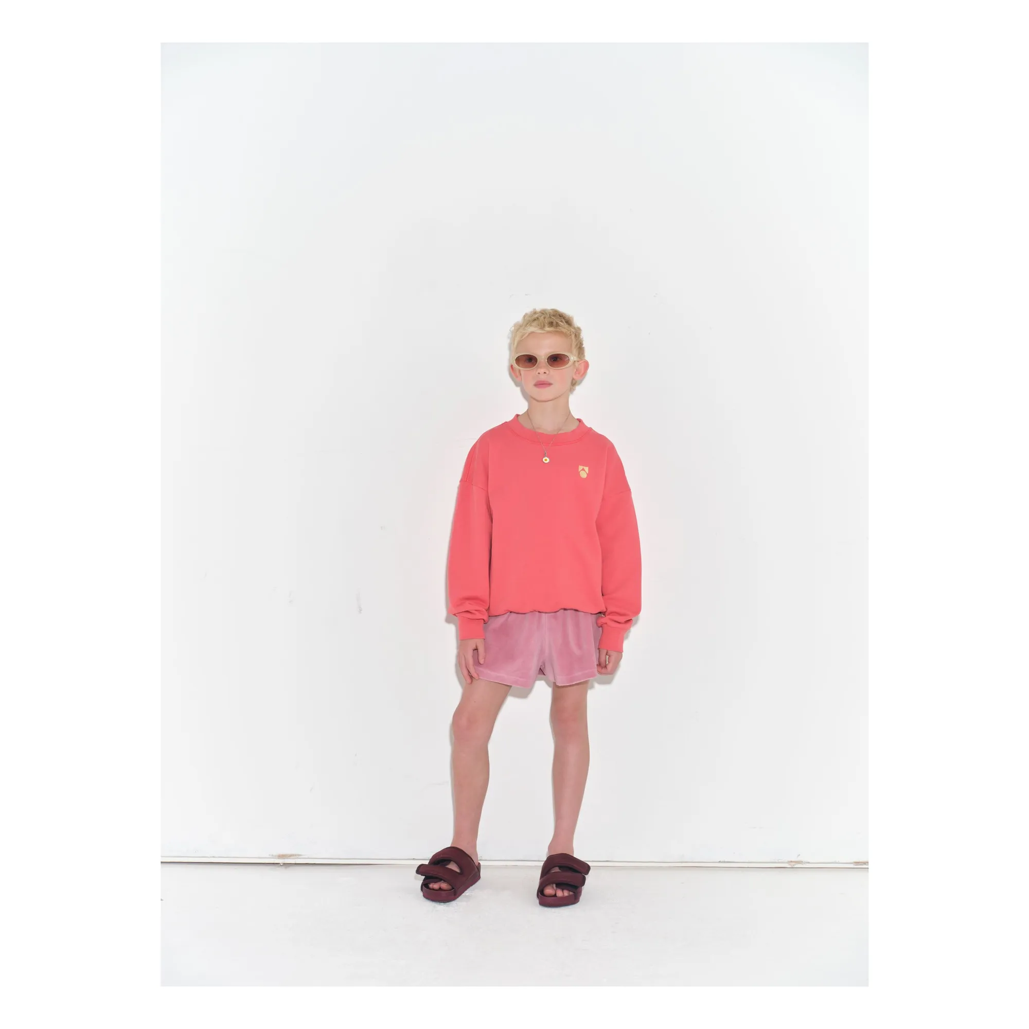 Main Story Rhubarb Colour Organic Cotton Bubble Sweat