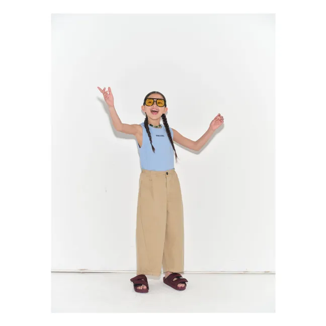 Pantalon Barrel Coton Bio | Beige
