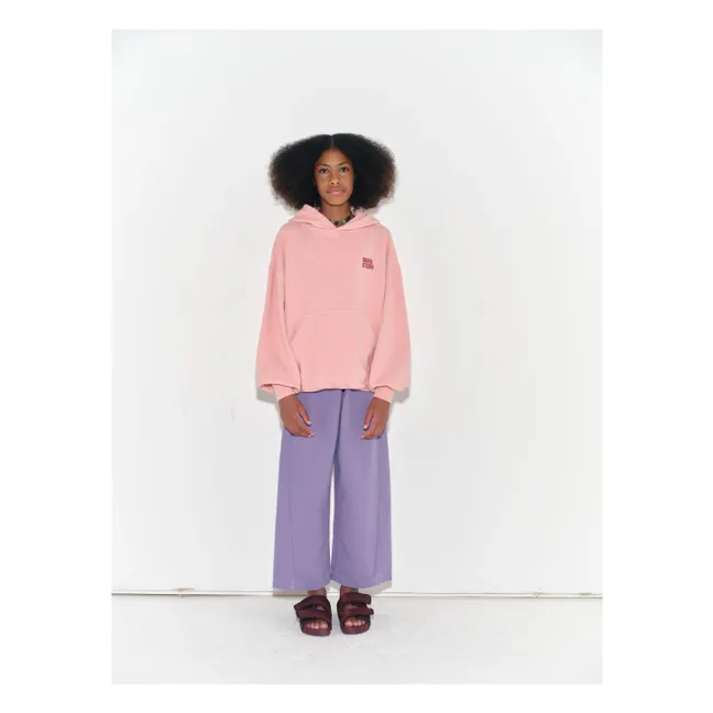 Organic cotton hoodie | Pink