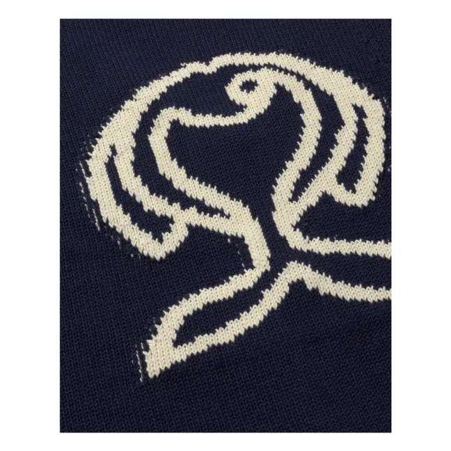 Rob Fish organic cotton jacket | Navy blue